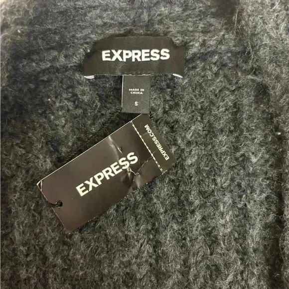 Express NWT Color Block Duster Cardigan Size Small - Picture 8 of 11